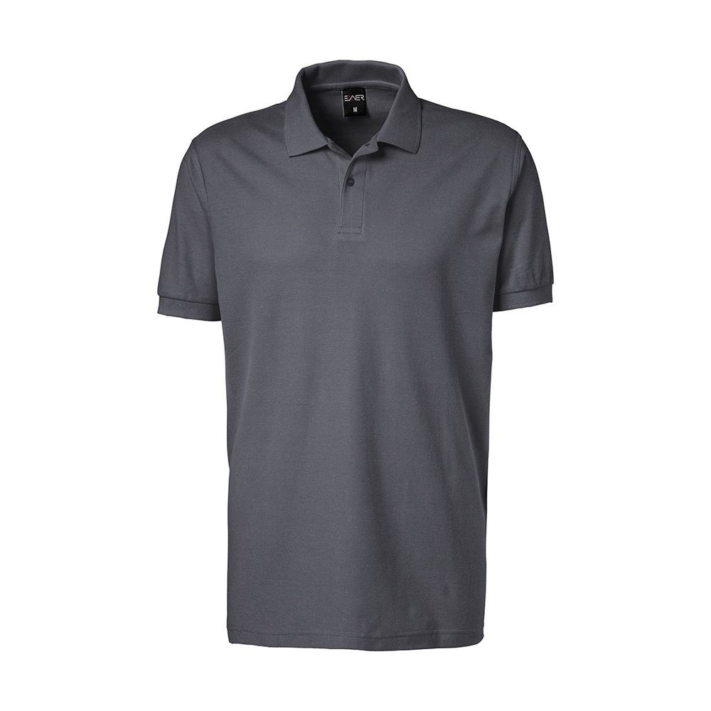 Herren-Poloshirt,Piqué-Material Zwei Ton-in-Ton KnöpfeKragen- und Ärmelbündchen