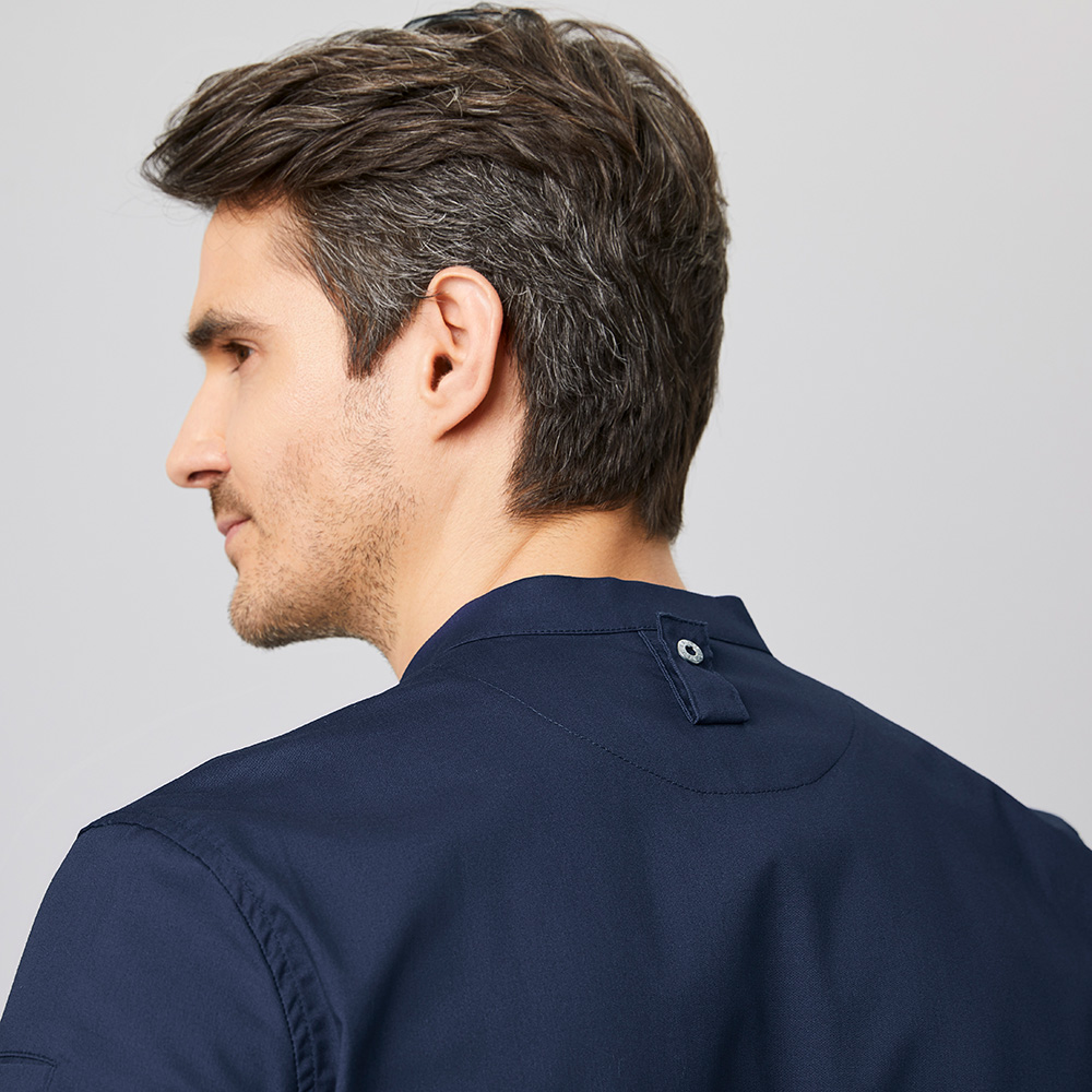 Funktionsjacke-kurzarm hinten im Nacken halterung für Kochbänder.