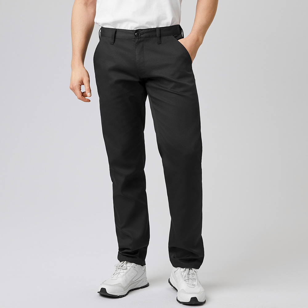 5 Taschenhose,Bund mit Schlaufe,Reissverschluss,normale leibhöhe,schlank geschnittenes-Bein,