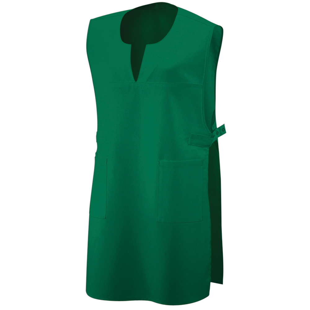 Seitliche Laschen mit Druckknöpfen, Zwei aufgesetzte Seitentaschen 1 Tasche mit Stifttasche.