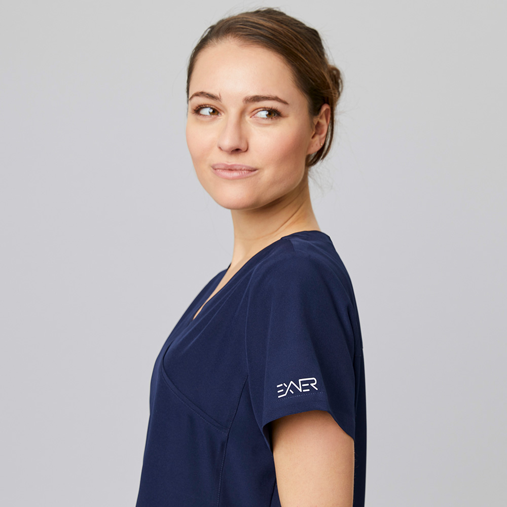 Nahansicht,Exner-logo am Ärmel