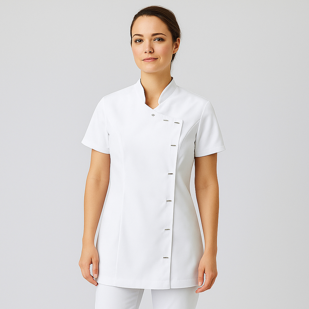 Damen Tunikajacke in weiß im Asia-Style