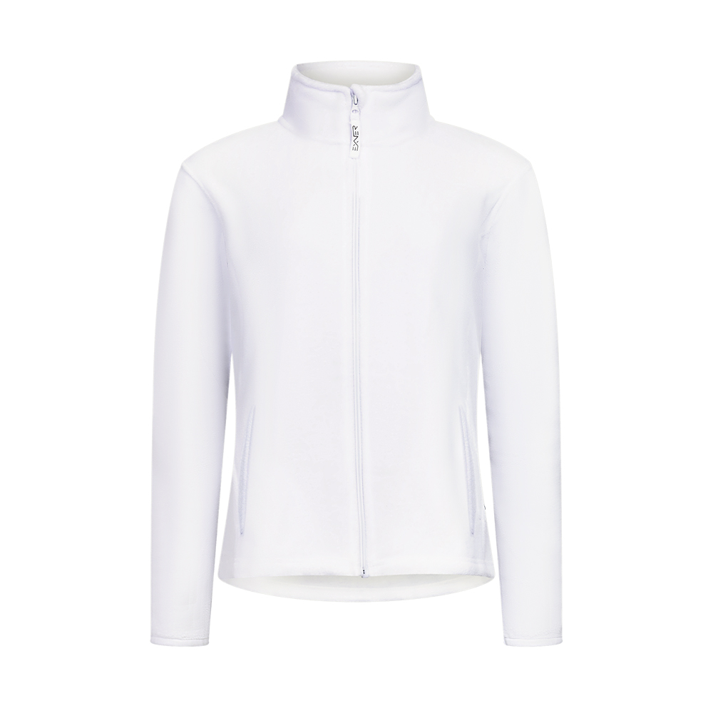 Komplettansicht Fleecejacke,mit allen details 2 Seitentaschen Zipper mit Exner-logo