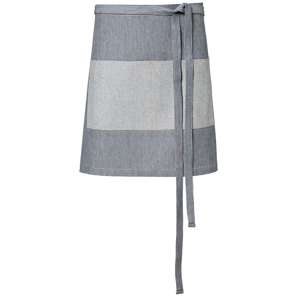 Mit durchgehenden StoffbändernAufgesetzte Tasche mit 2 Fächern in KontrastfarbeFeine Nadelstreifen.