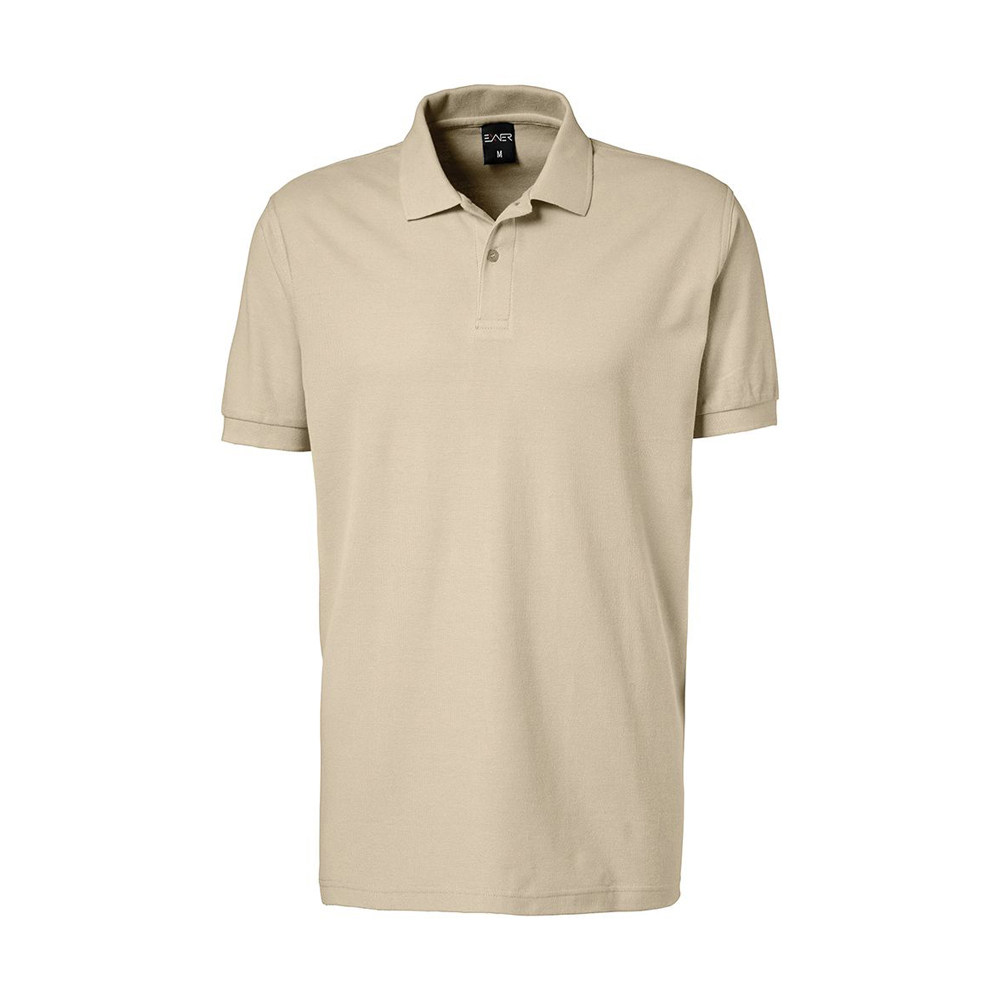 Herren-Poloshirt,Piqué-Material Zwei Ton-in-Ton KnöpfeKragen- und Ärmelbündchen