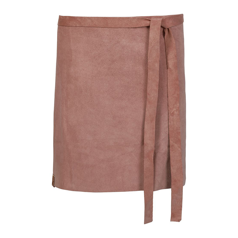 Bindegürtel mit verstellbarer Gürtelschnalle, Exner-Label am Saum.