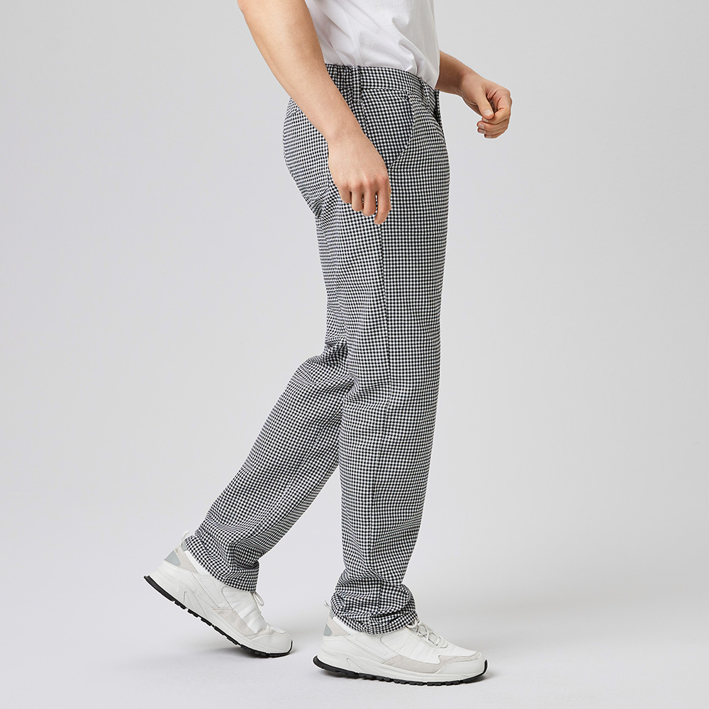 5 Taschenhose,Bund mit Schlaufe,Reissverschluss,normale leibhöhe,schlank geschnittenes-Bein,