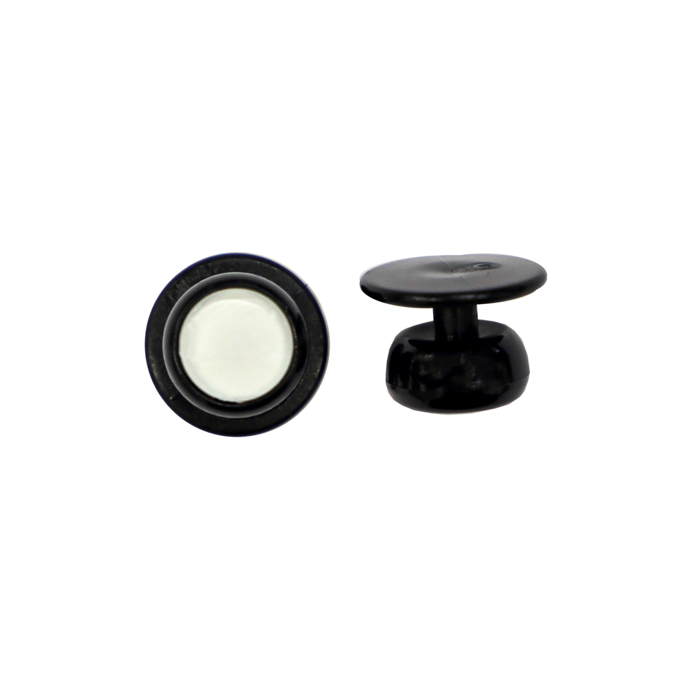 Kugelknöpfe schwarz innen weiß