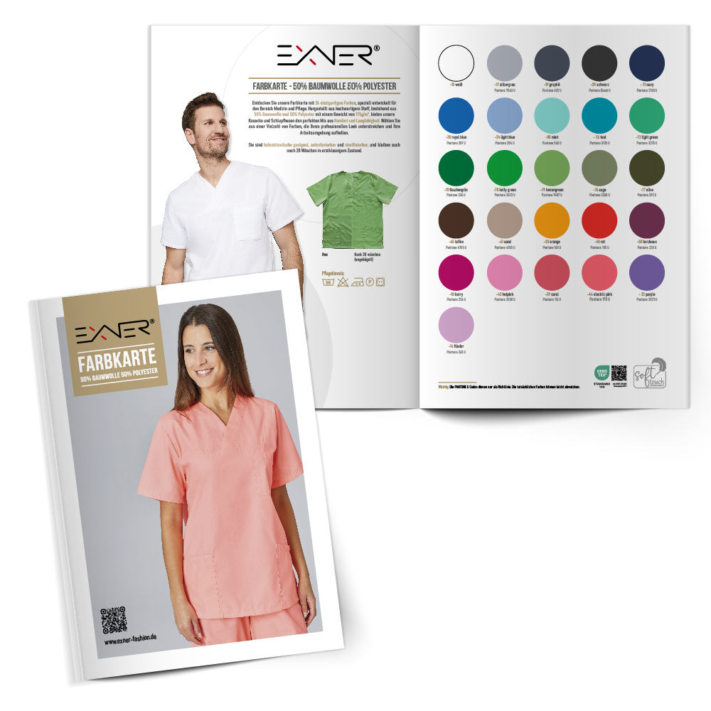 Farbkarte,mit 26 Farben.