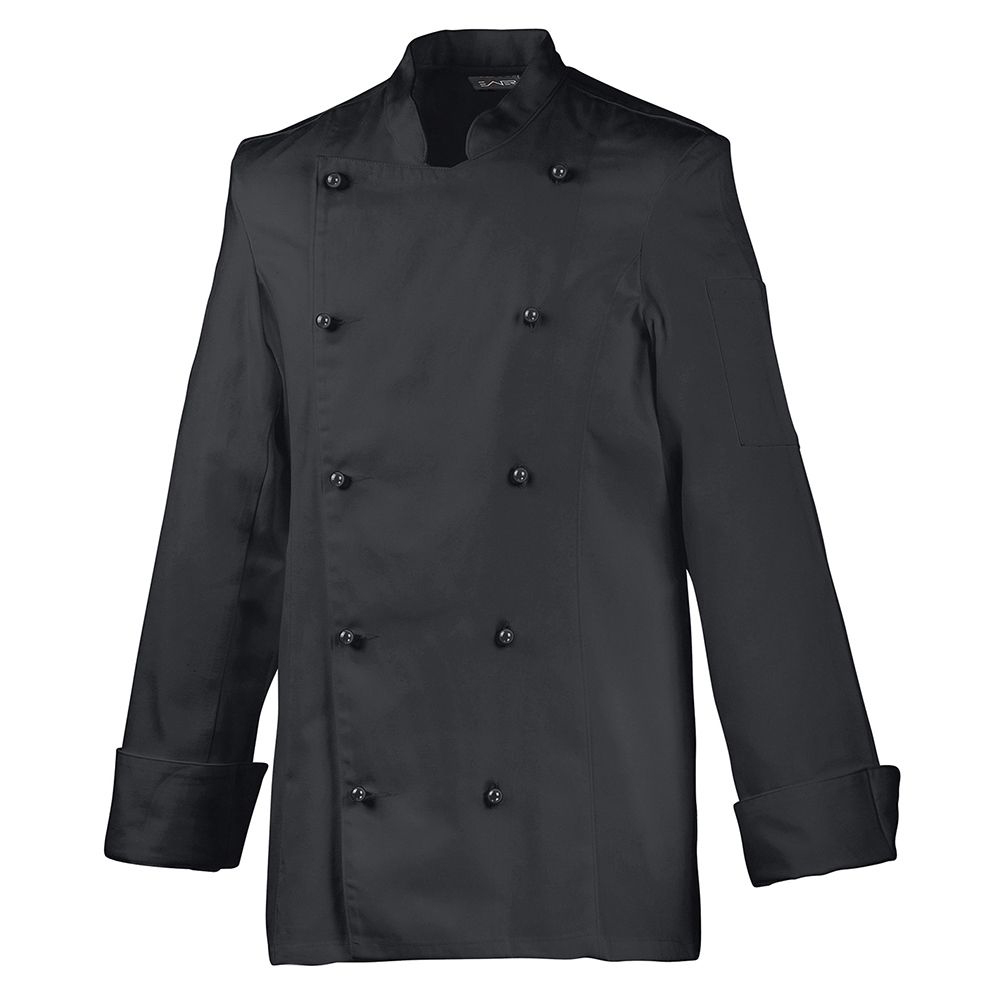 Langarm.2-reihig.5-Loch-Knopfreihe.Leicht tailliert geschnittenÄrmel mit doppeltem Umschlag.Stehkrag