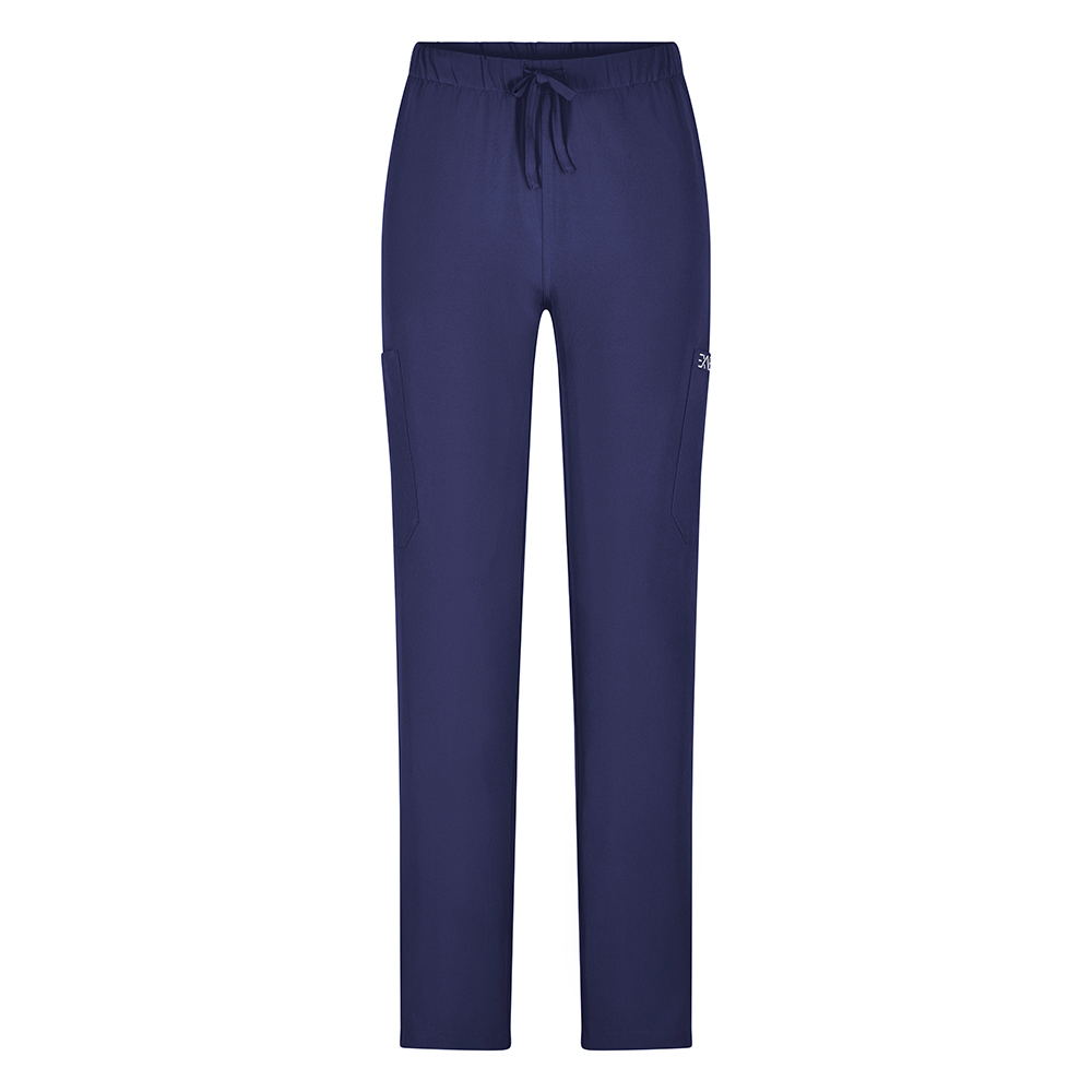 Kordelzug in der Taille- Zwei Seitentaschen- Zwei aufgesetzte Beintaschen- vorderseite.