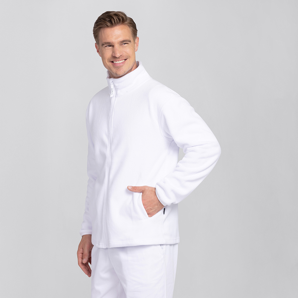 Herrenfleecejacke,mit Reissverschluss mit 2 Seitentaschen.