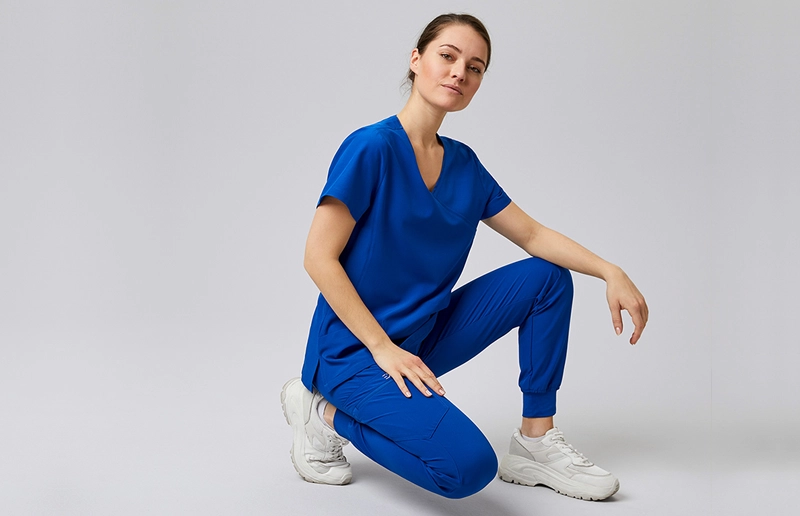 Exner Kasack 702 und Hose in royal blau