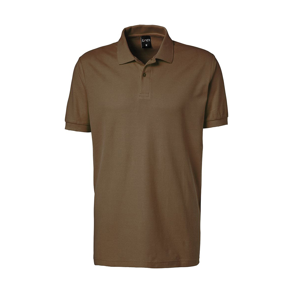 Herren-Poloshirt,Piqué-Material Zwei Ton-in-Ton KnöpfeKragen- und Ärmelbündchen