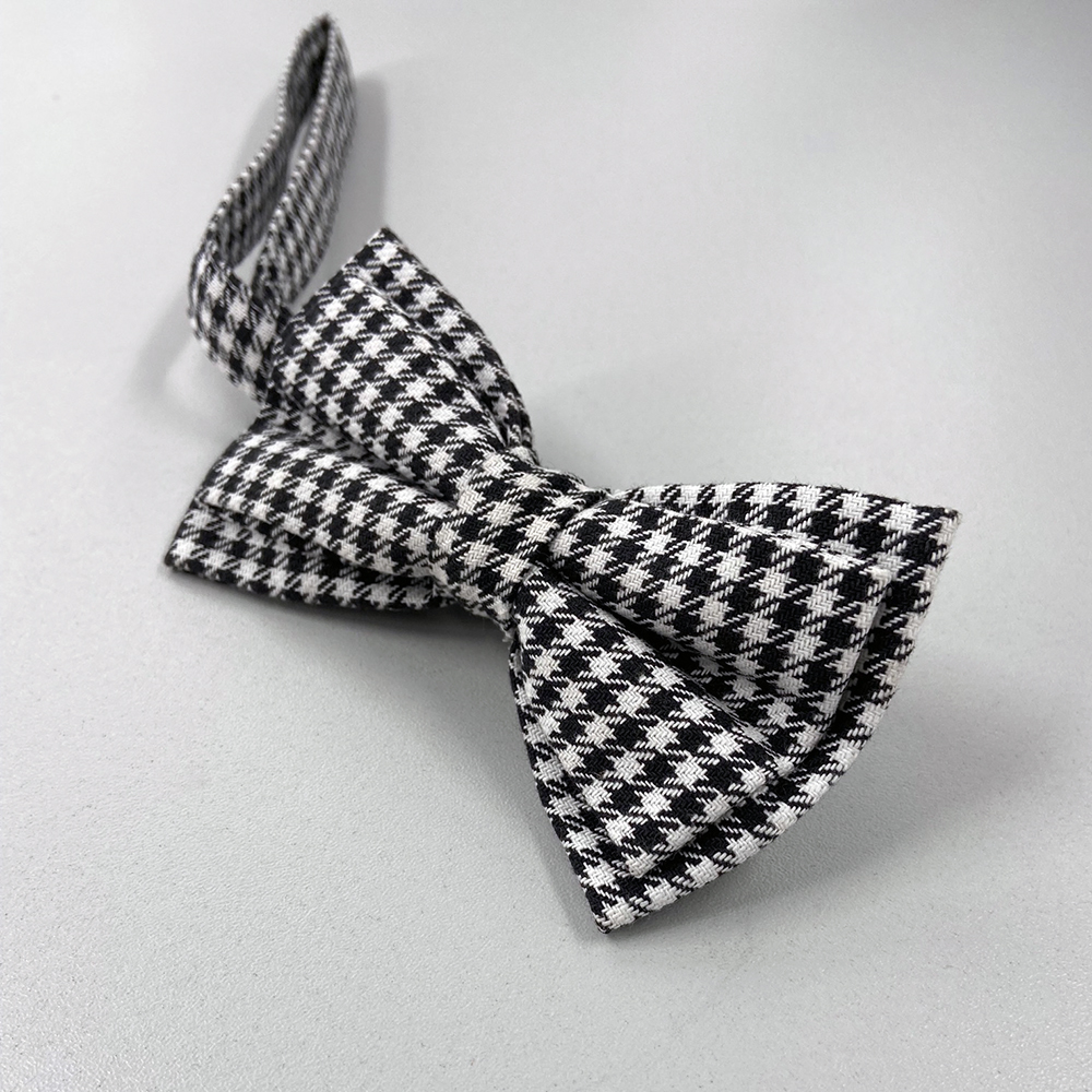 Fliege-pepita,einheitsgrösse,verstellbar im Karton.