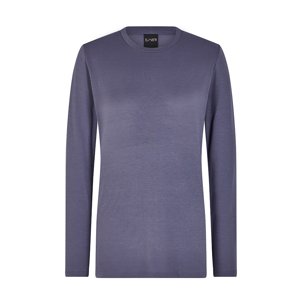 Komplettansicht,langarmfunktionsshirt,Temperaturregulierend,Atmungsaktiv,Rundhalsausschnitt.