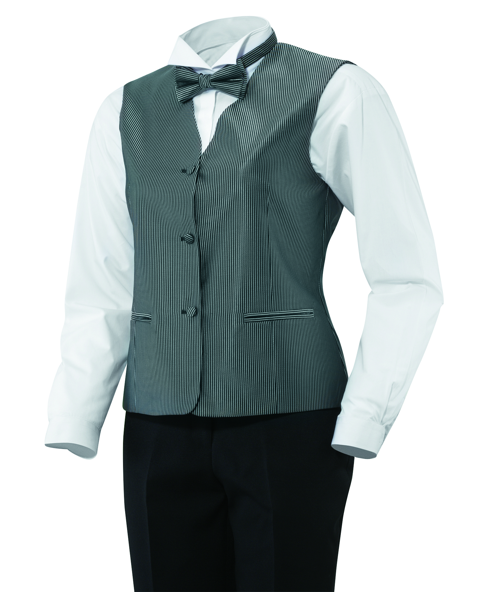 Herren-Weste,1-reihig.3-Knopf.Stoffrücken.und 2 aufgesetzte Seitentaschen.