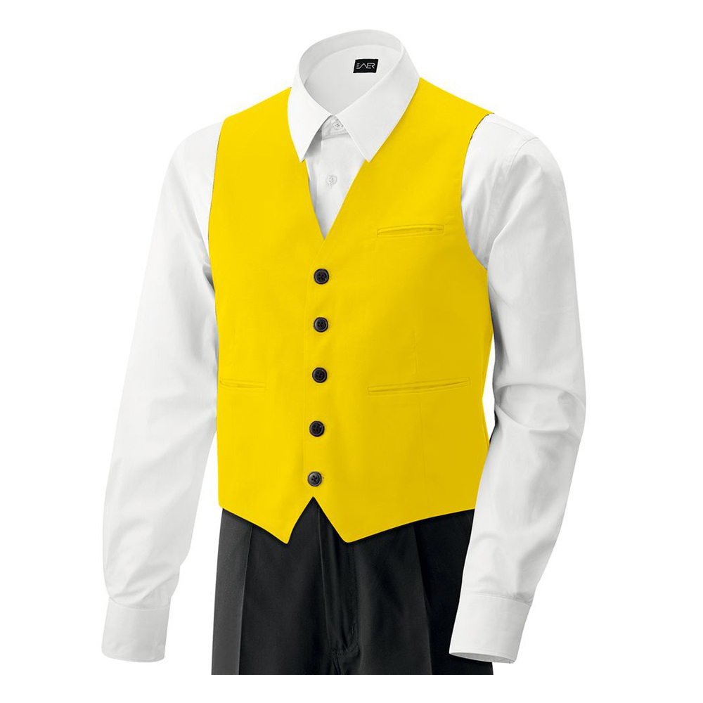 Herren-Weste,5 Knöpfe.Stoffrücken.1 Brust- und 2 Seitentaschen.1 Business-Innentasche.