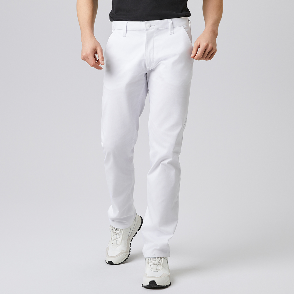 5 Taschenhose,Bund mit Schlaufe,Reissverschluss,normale leibhöhe,schlank geschnittenes-Bein,