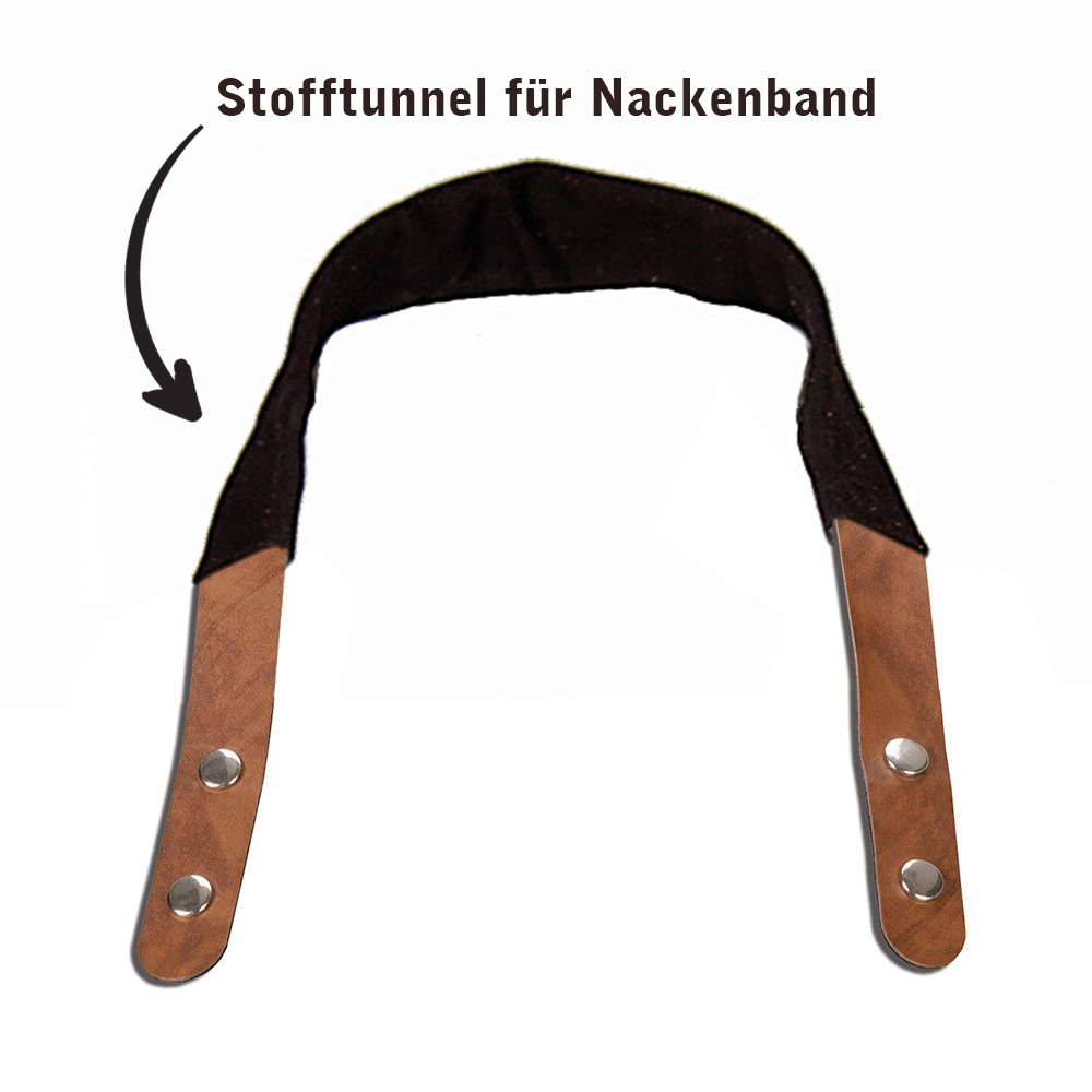 Stofftunnel für Nackenband für Modell 198, B 3cm x L 23,5cm