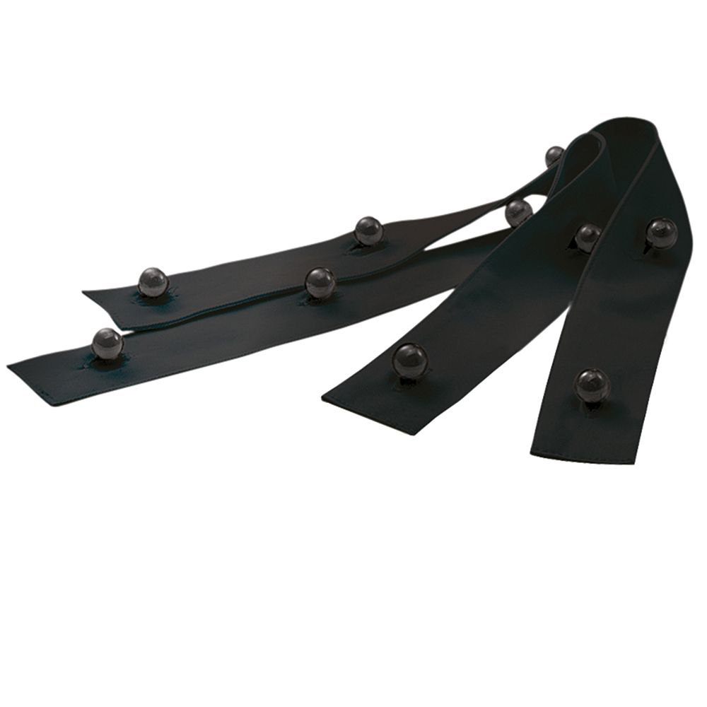 2 Knopfleisten in Schwarz,für Kochjacken.