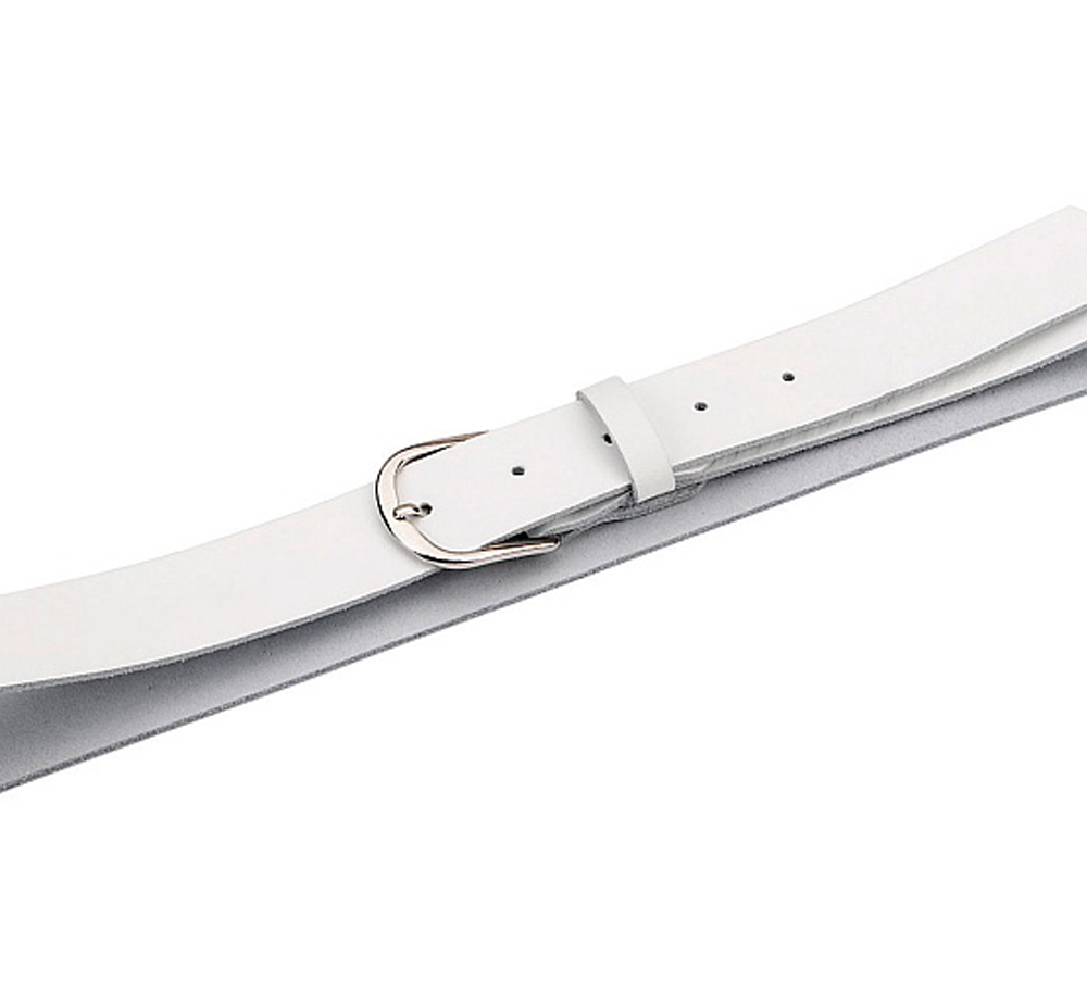 Damen Ledergürtel Pull-Up Rindleder, weiß
