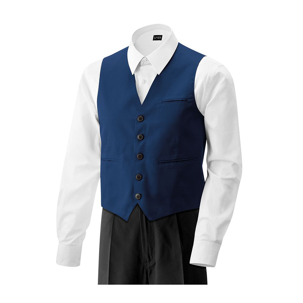 Herren-Weste,5 Knöpfe.Stoffrücken.1 Brust- und 2 Seitentaschen.1 Business-Innentasche.