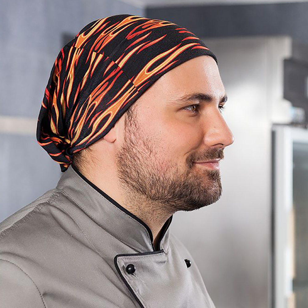 Der Bandana kann sowohl als Kopfbedeckung als auch Schal getragen werden.Hinten zum Binden.Einheitsg