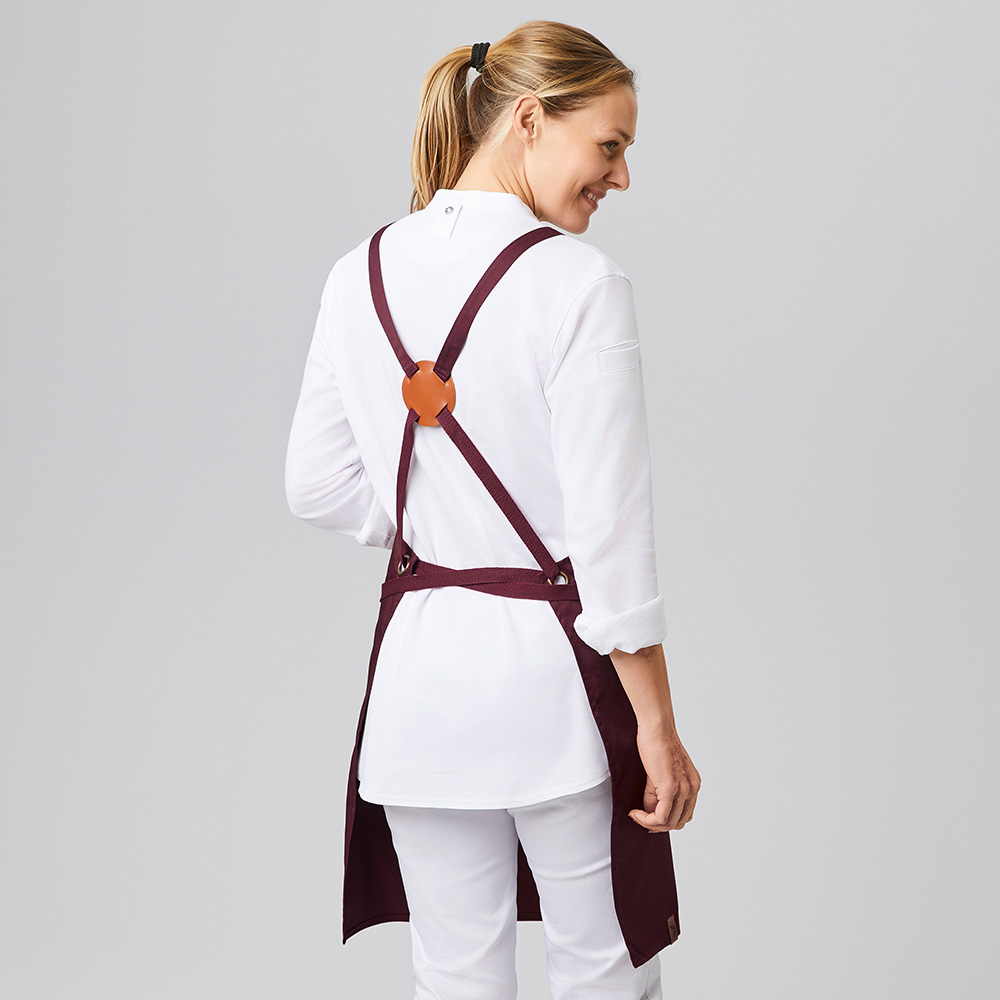 Nahansicht,Hosen-trägerrückenstück,mit Stoffbändern.