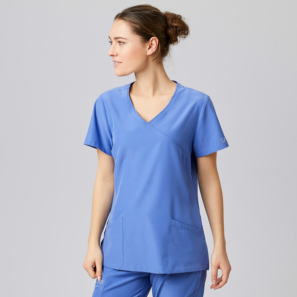 Komplettansicht,V-ausschnitt,Halbarm Ärmel mit Exner-logo,tailliert geschnitten,