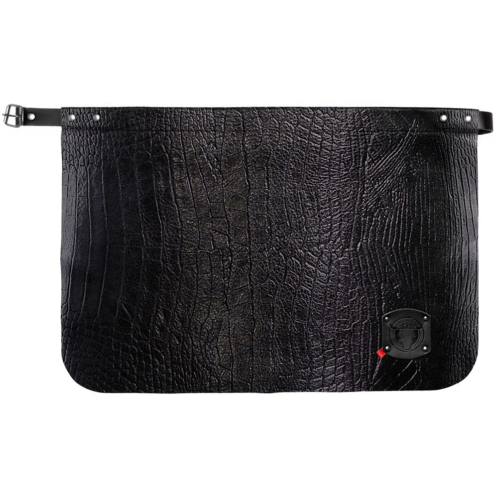 Bindegürtel verstellbar durch Gürtelschnalle,Oberfläche mit Crocomuster,Exner-Logo