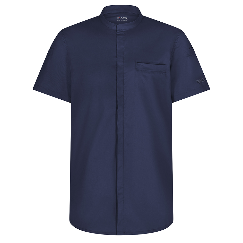 Funktionsjacke-kurzarm,Stehkragen2 Ärmeltaschen1 innenliegende Brusttasche Stülpärmel.