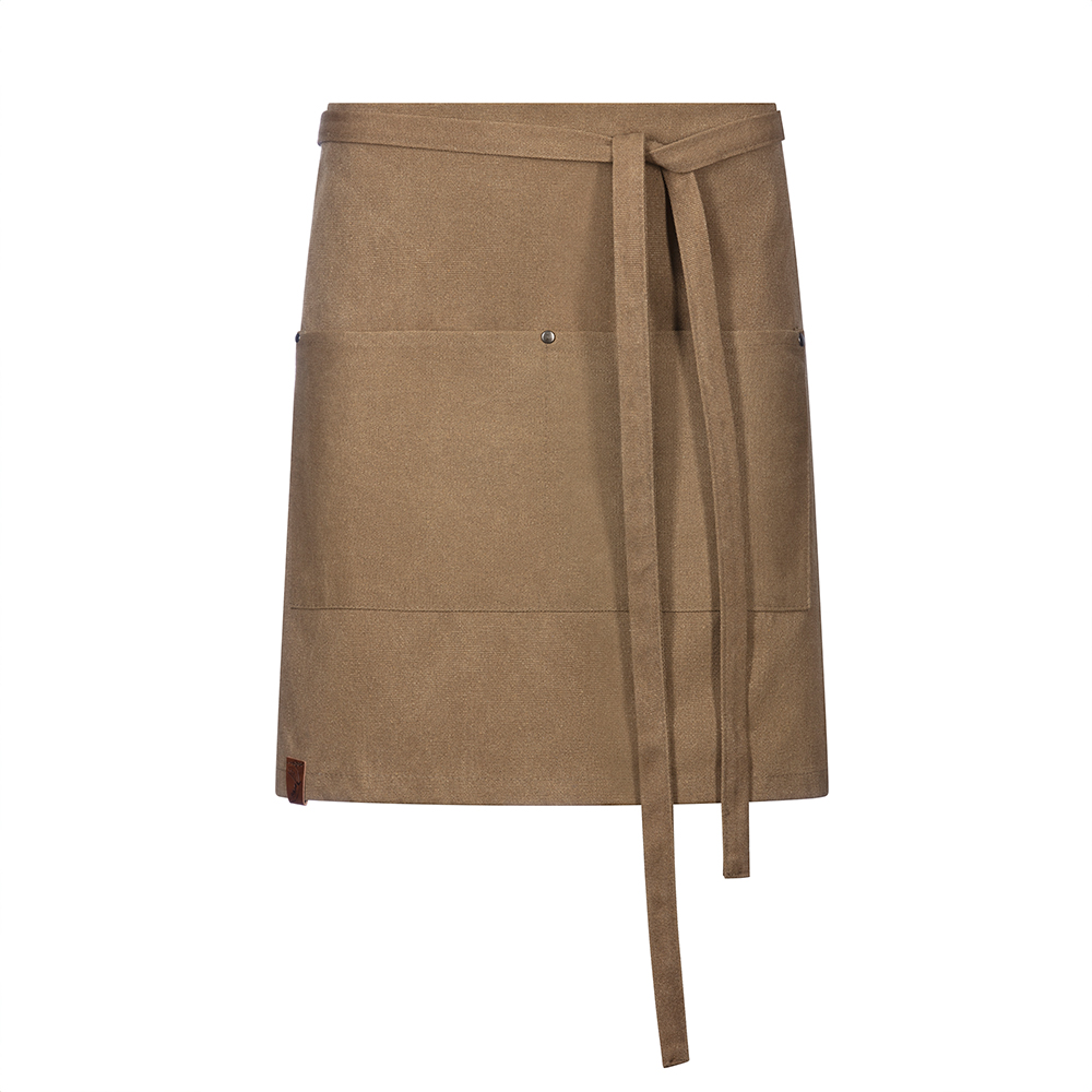 Vorbinder-mit durchgehenden Stoffbändern.Aufgesetzte Tasche mit 2 Fächern und  Nieten.Exner-logo.