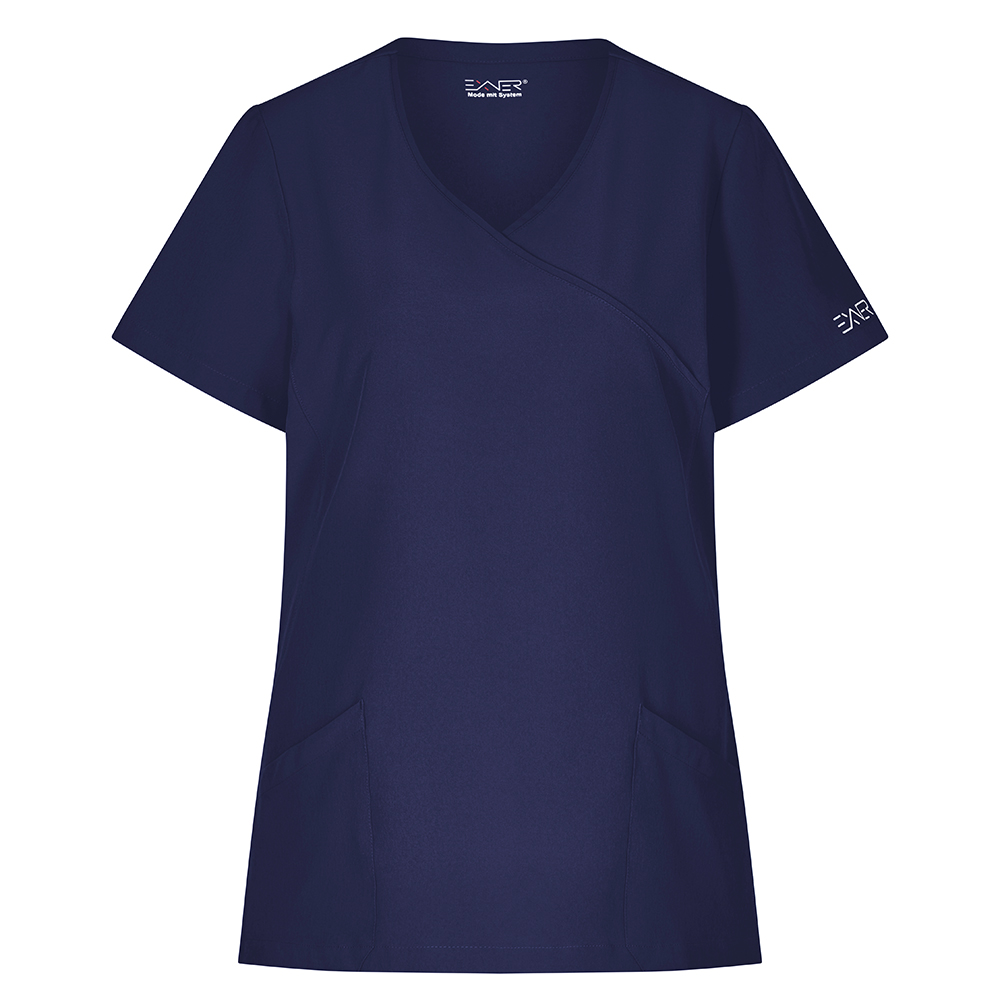 V-Ausschnitt mit 2 Aufgesetzten Taschen,Seitenschlitze beidseitig,Ärmel mit Exner-logo