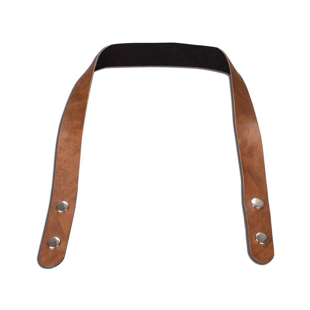 Verstellbares Kunstleder-Nackenband mit je 2 Druckknöpfen.