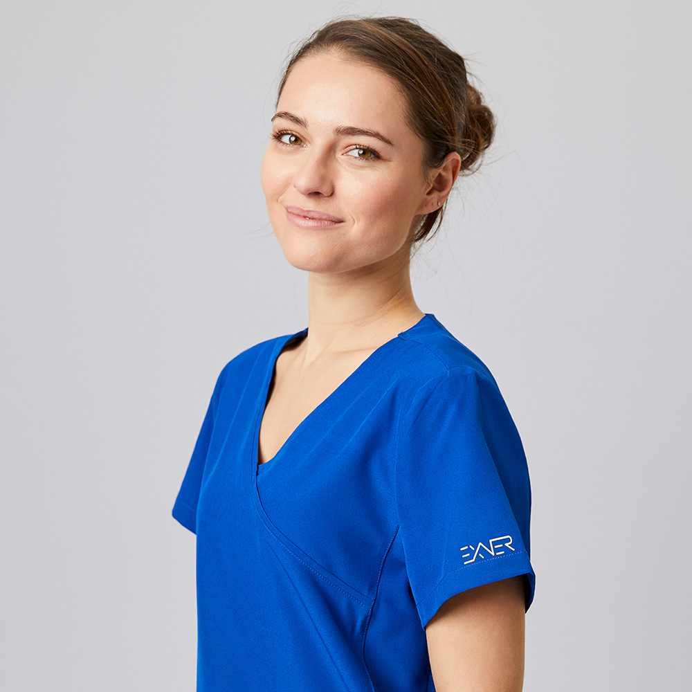 Nahansicht,mit Exner-logo am Ärmel.