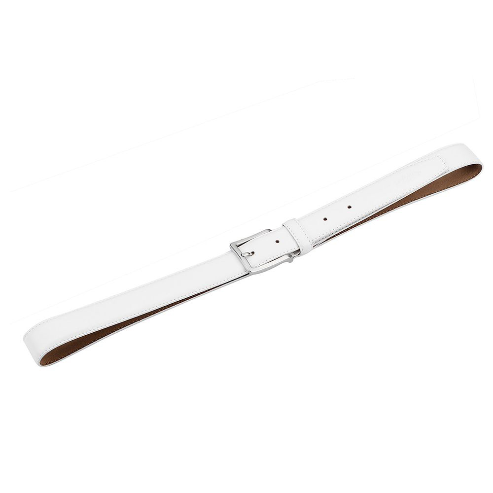 Ledergürtel 100 cm weiß-komplett-ansicht.
