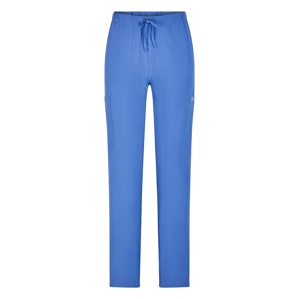 Kordelzug in der Taille- Zwei Seitentaschen- Zwei aufgesetzte Beintaschen- vorderseite.