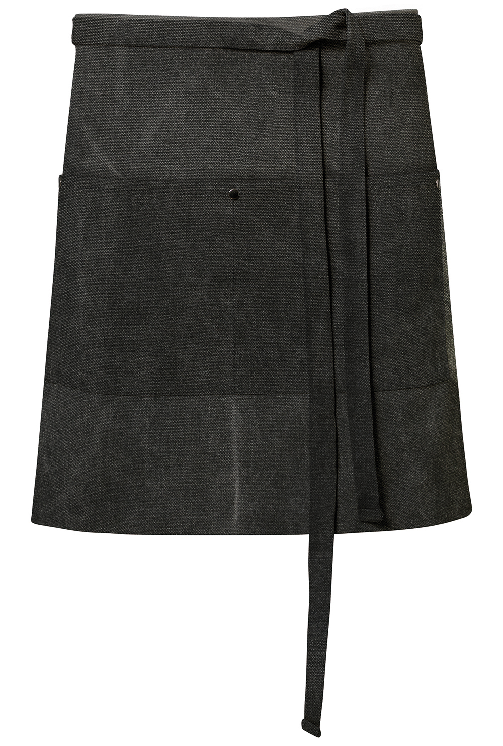 Vorbinder-mit durchgehenden Stoffbändern.Aufgesetzte Tasche mit 2 Fächern und  Nieten.Exner-logo.