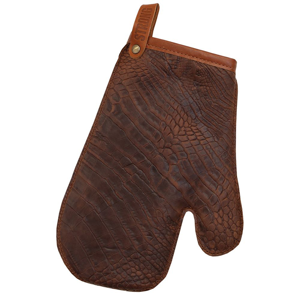 Oberfläche mit Crocomuster bedruckt. Schlaufe mit „STRONG-Branding“Einheitsgröße.: 21 x 29 cm