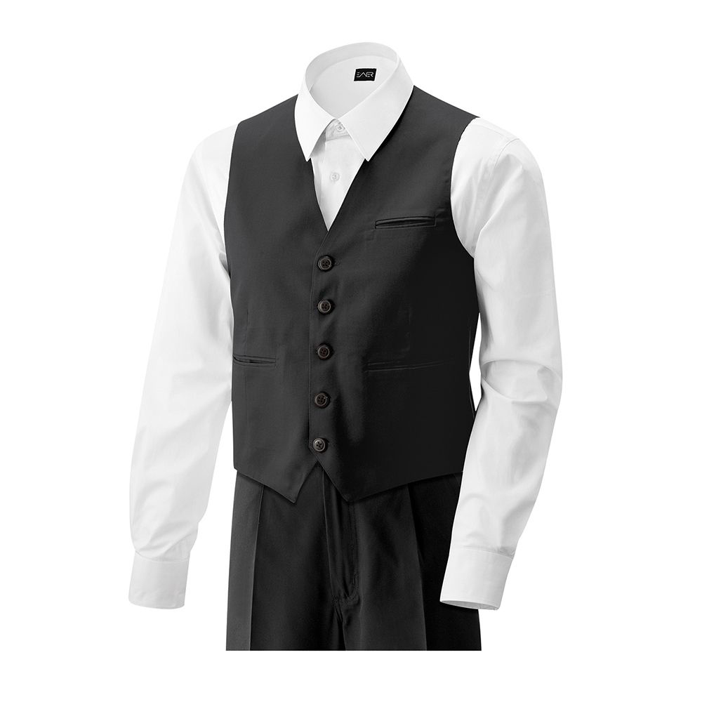 Herren-Weste,5 Knöpfe.Stoffrücken.1 Brust- und 2 Seitentaschen.1 Business-Innentasche.