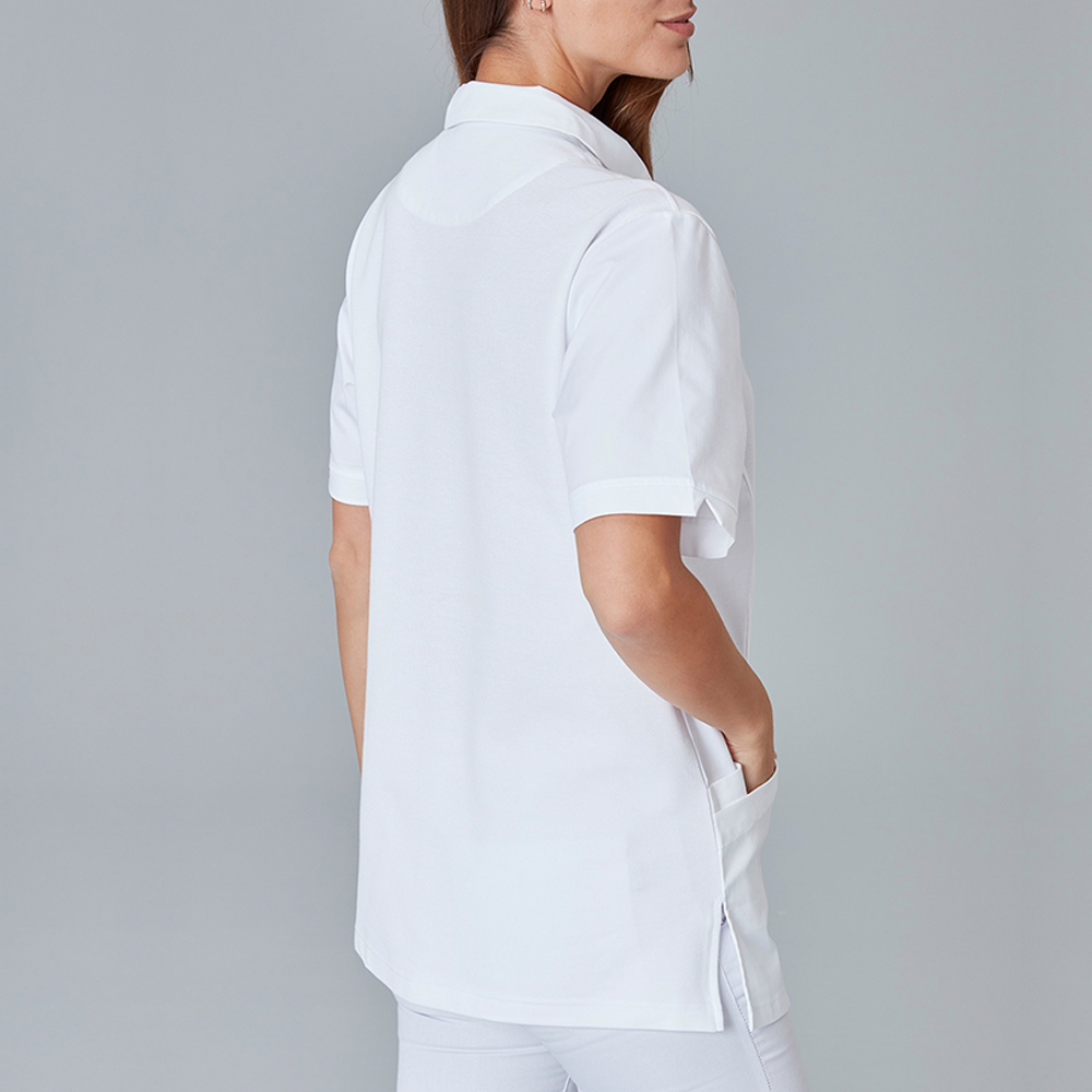 Seitenansicht,mit Ärmel, Kragen und Seiteneinsätze,