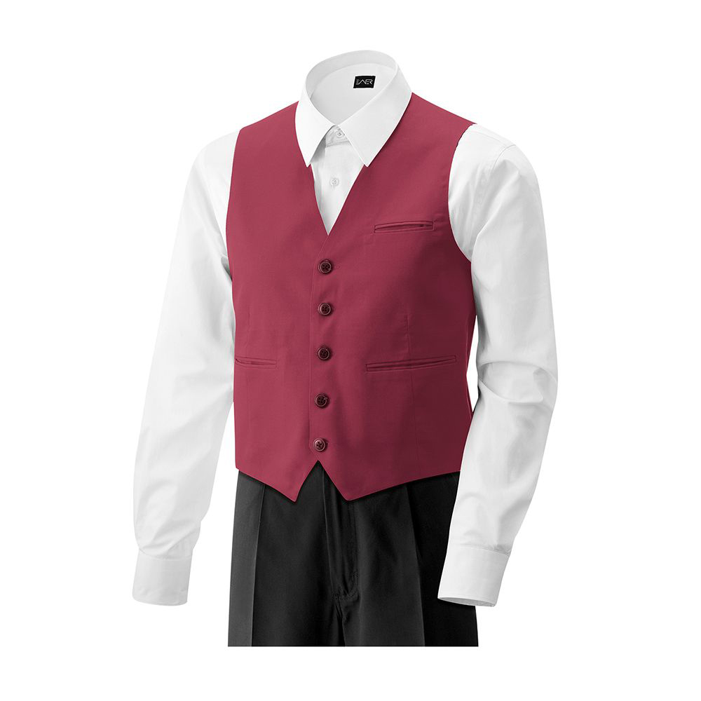 Herren-Weste,5 Knöpfe.Stoffrücken.1 Brust- und 2 Seitentaschen.1 Business-Innentasche.