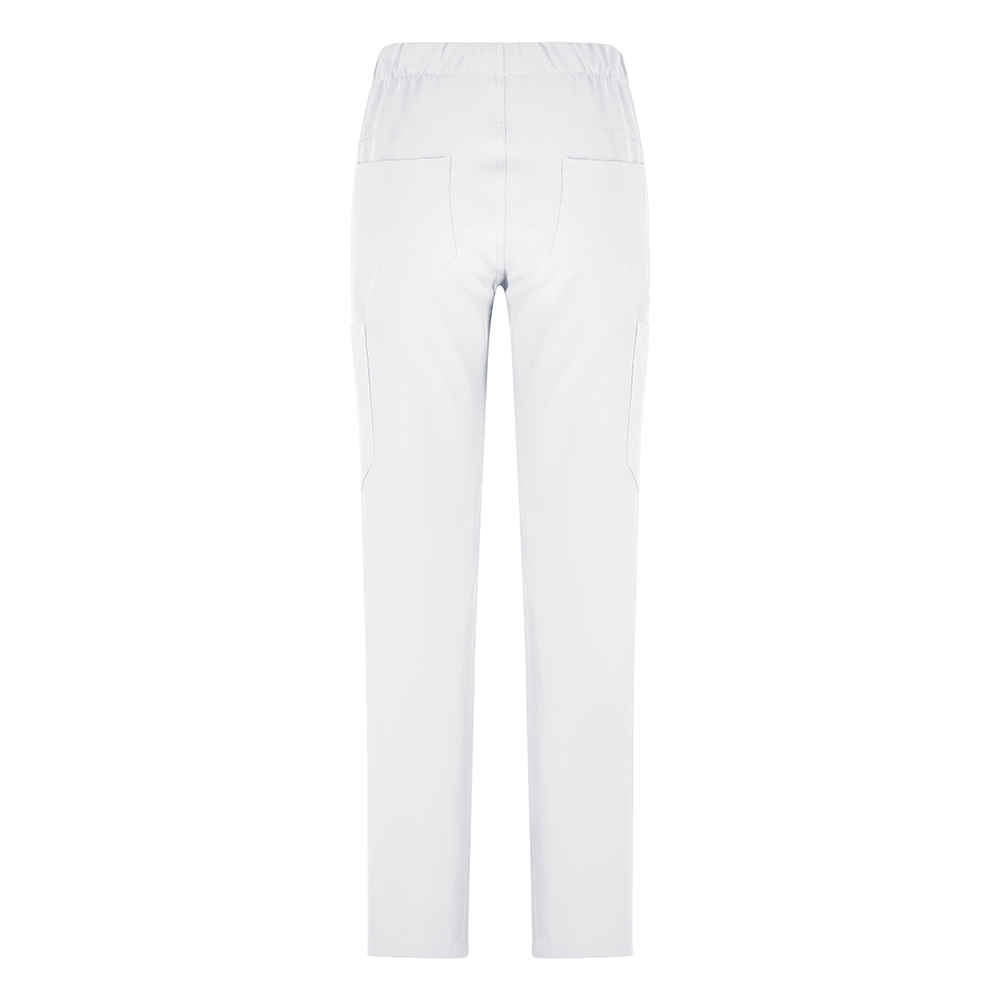 Hinteransicht 2 aufgesetzte Gesässtaschen und fussöffnung mit Seitlichem Schlitz.