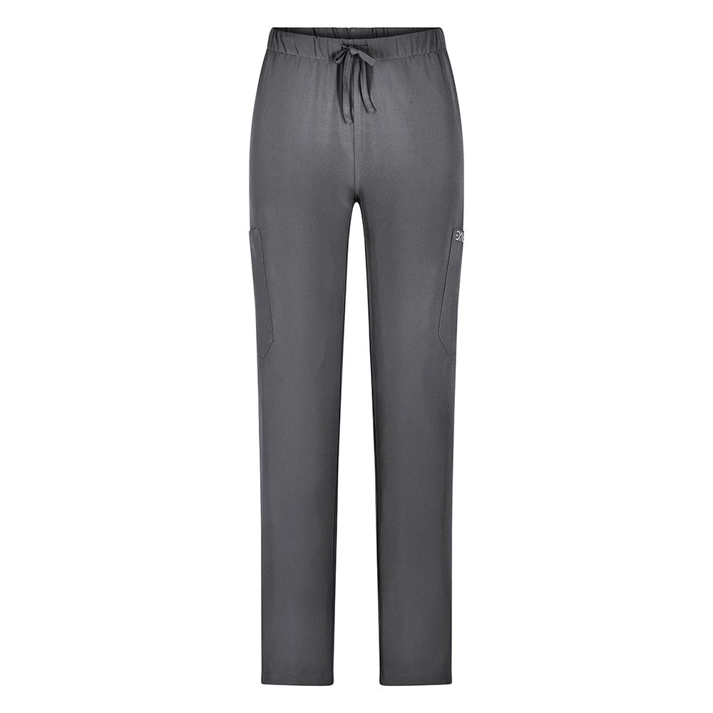 Kordelzug in der Taille- Zwei Seitentaschen- Zwei aufgesetzte Beintaschen- vorderseite.