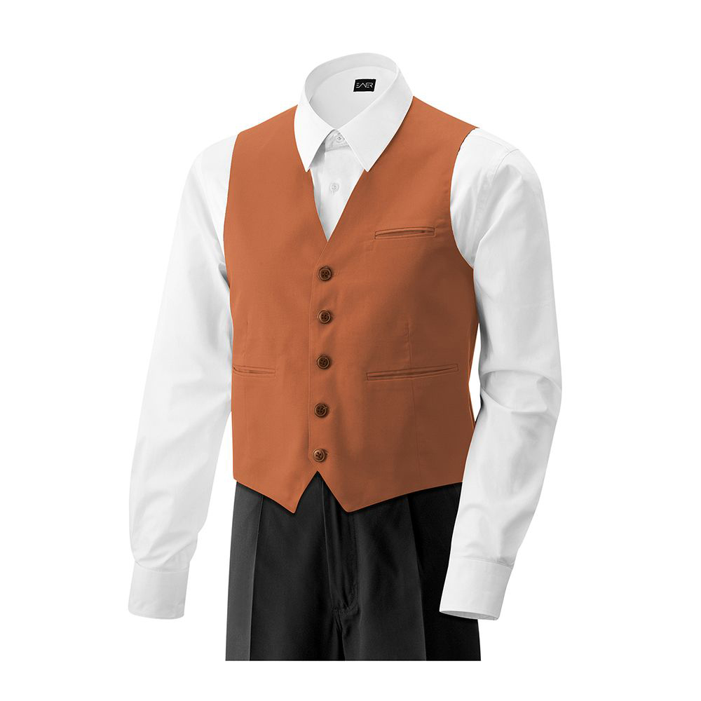 Herren-Weste,5 Knöpfe.Stoffrücken.1 Brust- und 2 Seitentaschen.1 Business-Innentasche.