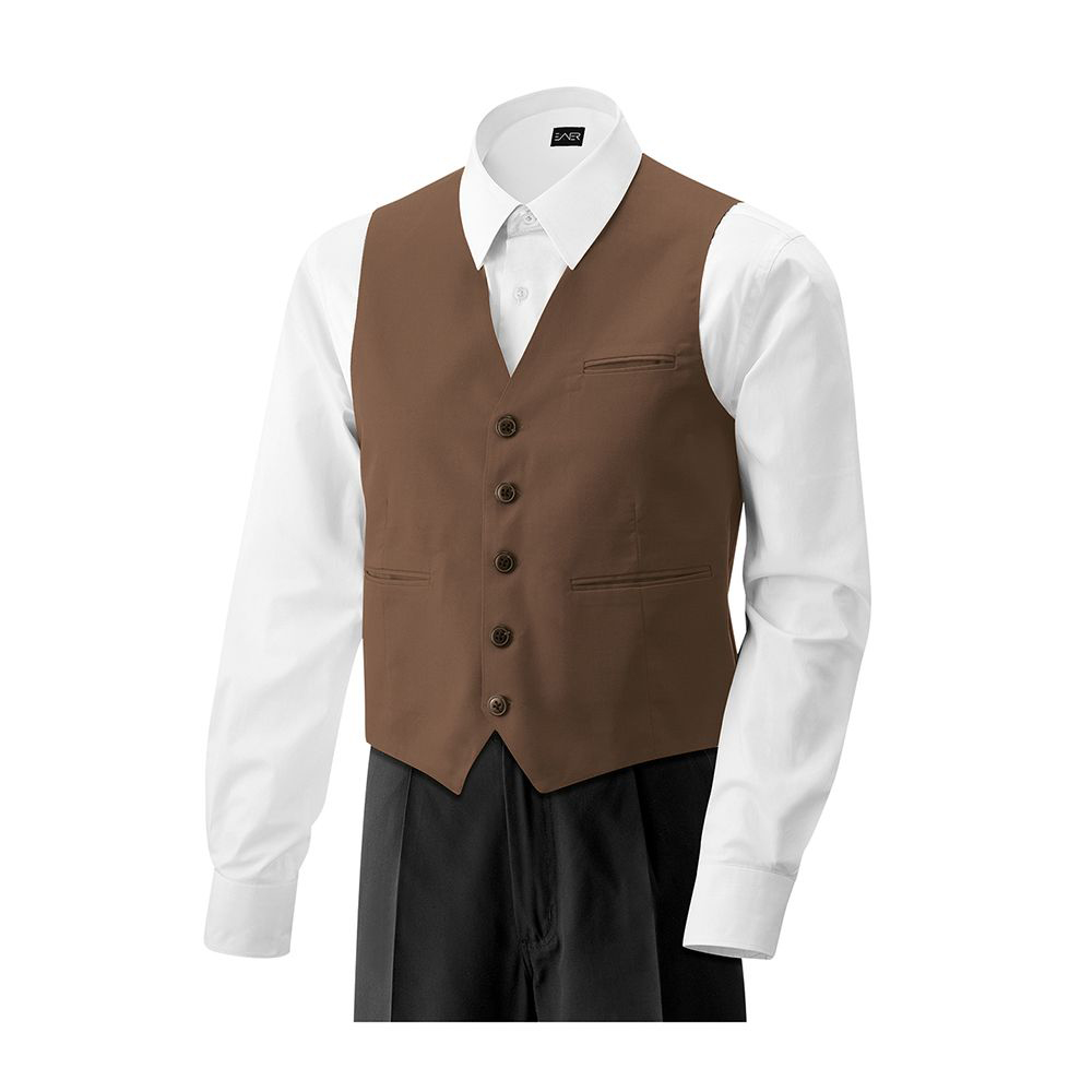 Herren-Weste,5 Knöpfe.Stoffrücken.1 Brust- und 2 Seitentaschen.1 Business-Innentasche.