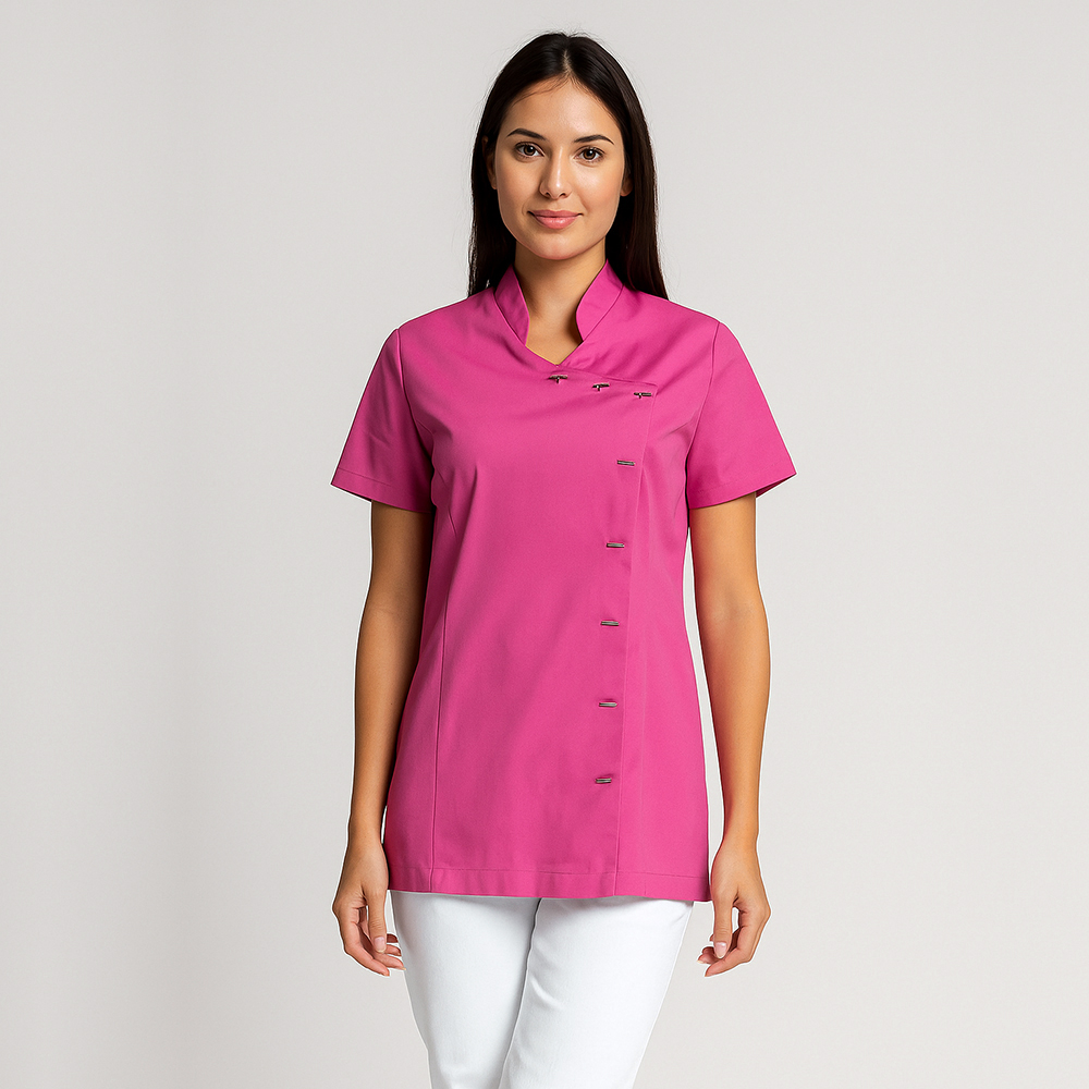 Damen Tunikajacke in pink im Asia-Style