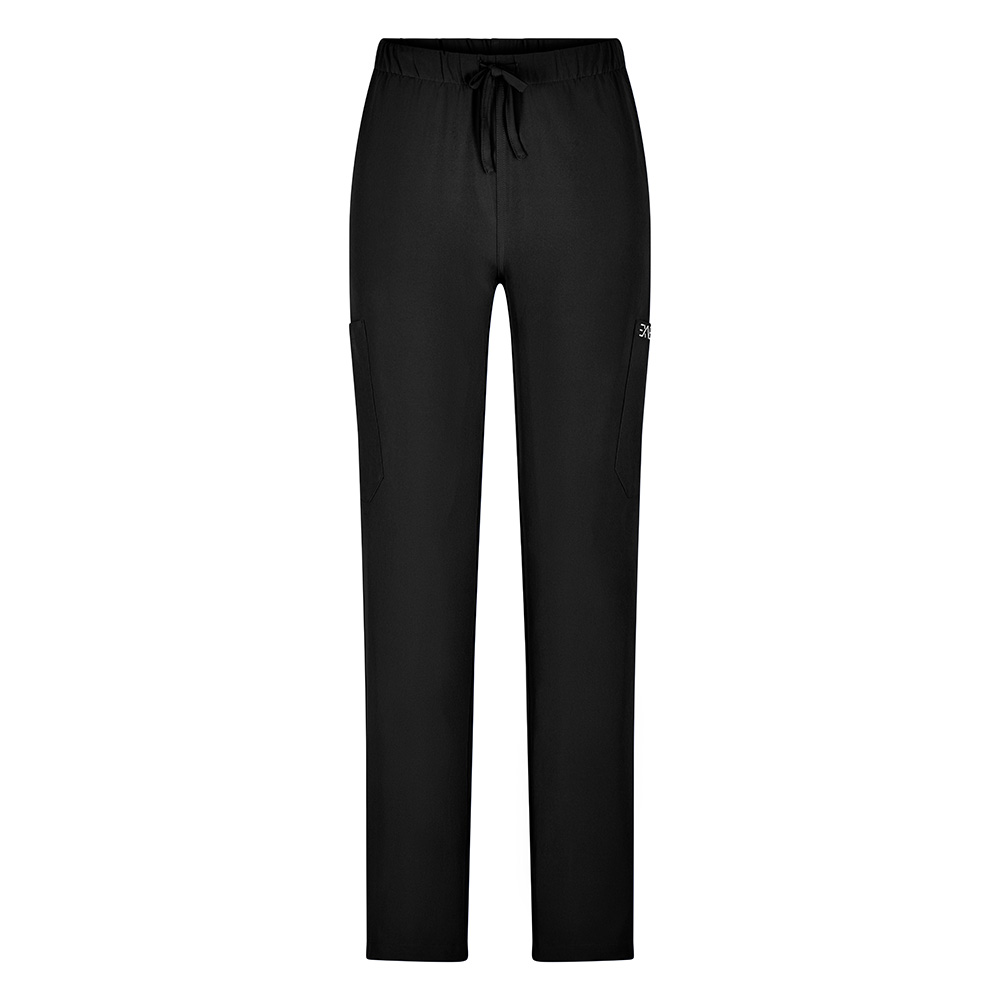 Kordelzug in der Taille- Zwei Seitentaschen- Zwei aufgesetzte Beintaschen- vorderseite.