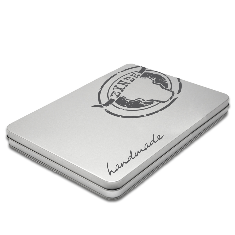 Verpackt in einer Metall-Dose